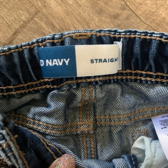 Toddler Old Navy Straight‎ Blue Jeans with Elastic Waist - Picture 4 of 8
